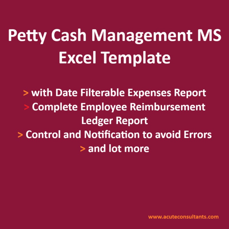 Acute Consultants petty cash manager template